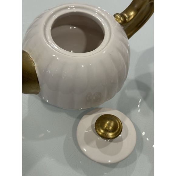 Pier 1 Imports Grace Tea For One White And Gold Trim Replace Teapot and Cup EUC - Picture 6 of 10